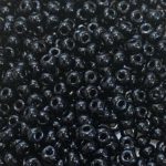 6/0 Czech Black Seed Beads