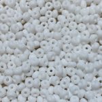 6/0 Czech White Seed Beads
