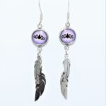 Hiawatha Belt - Purple - Double Feathers