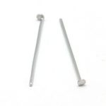 Stainless Steel Head Pin, 50x0.6mm