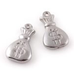 Stainless Steel Money Bag Pendant