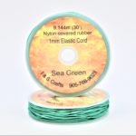 Sea Green Elastic Cord 1mm