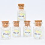 White Jade Gemstone Chips in a Bottle