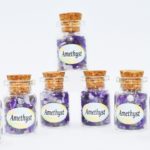 Amethyst Gemstone Chips in a Bottle