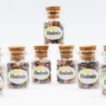 Rhodonite Gemstone Chips in a Bottle