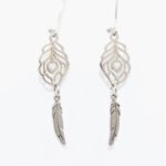 Double Feather Earrings